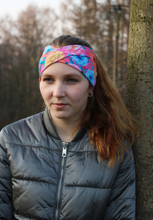 Čelenka " květy na růžové" — foto 2