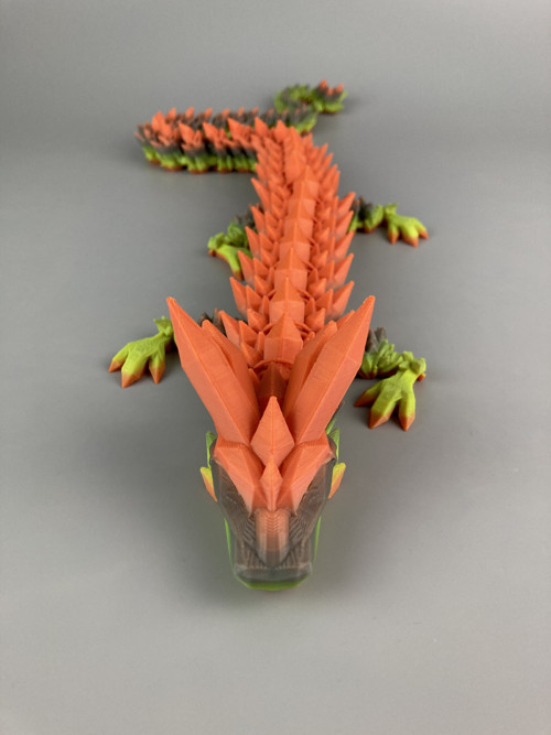 Krystalový drak - 60cm, 3D tisk — foto 3