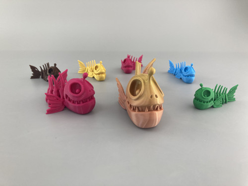 Mořský Ďas, flexi hračka, 3D tisk — foto 4