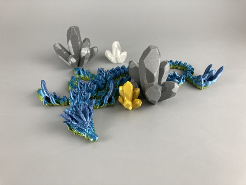 Korálový drak - 36cm, 3D tisk — foto 4