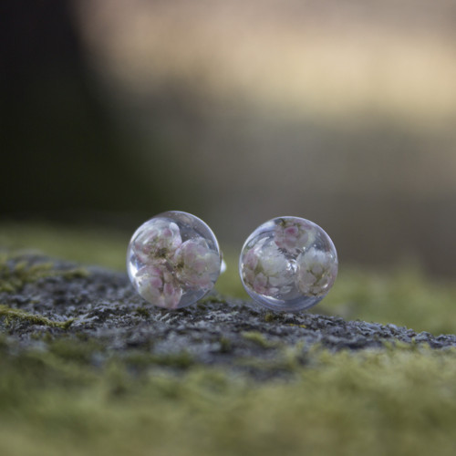 Náušnice květy ozotamnu 10 mm — foto 5