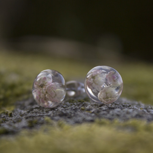 Náušnice květy ozotamnu 10 mm — foto 6