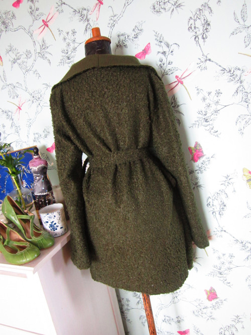 Kardigan wrap olivový — foto 5