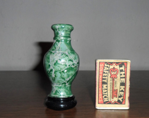 Keramická miniatura, VÁZIČKA, ruční malba — foto 2
