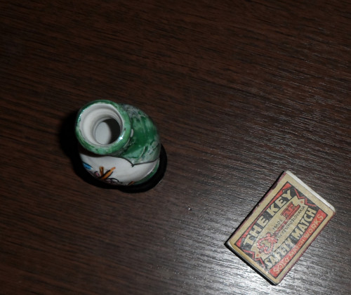 Keramická miniatura, VÁZIČKA, ruční malba — foto 5