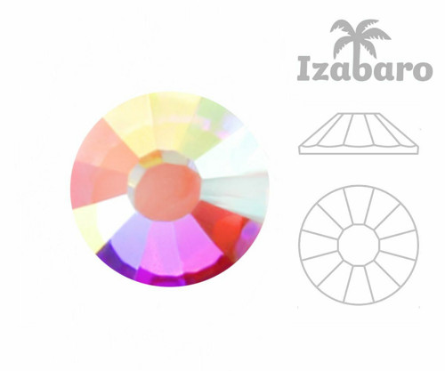 144pcs Izabaro Crystal Crystal AB 001ab Hotfix — foto 2