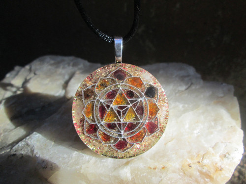 Org. šperk ,,Sri Yantra Slunce" — foto 3