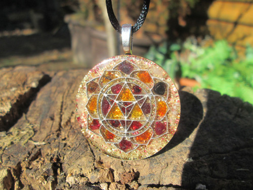 Org. šperk ,,Sri Yantra Slunce" — foto 6
