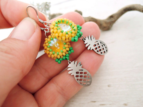 Náušnice "Ananas" Swarovski — foto 6