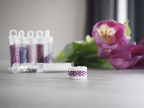 Prsten Miyuki "Purple Dots" — foto 2