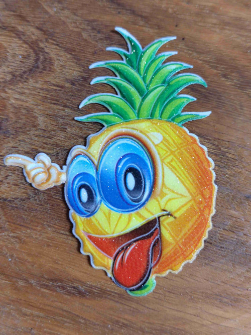 Nažehlovačka třpytivé ovoce ananas — foto 2