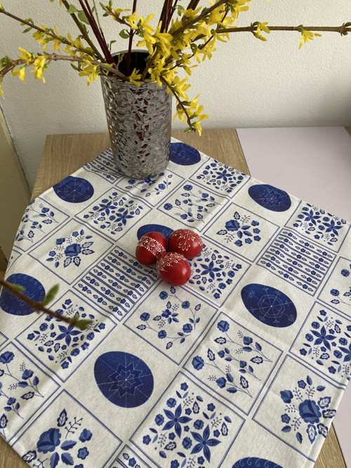 Ubrus čtverec - Velikonoce v modré — foto 2