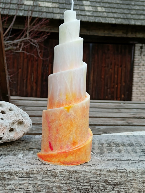 Svíčka Sluneční spirála — foto 2