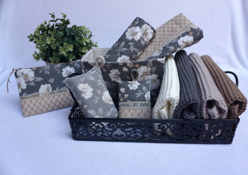Textilní košíček - VÝPRODEJ - SLEVA 50% — foto 2