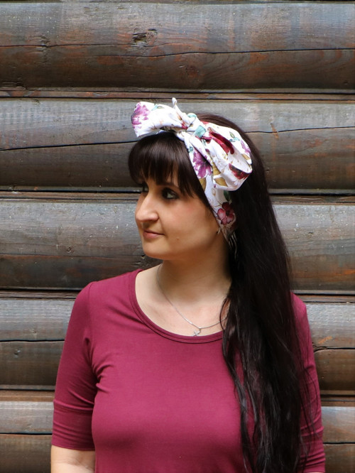 Štýlová ľanová šatka Romance — foto 3