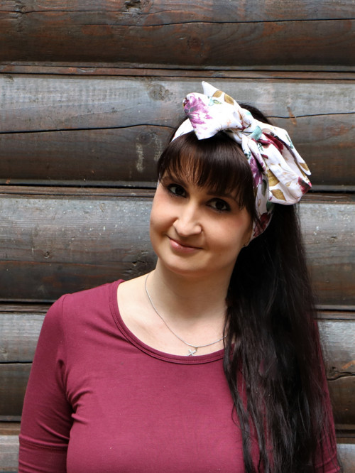 Štýlová ľanová šatka Romance — foto 2