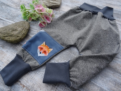 BAGGY SOFTSHELL letní* šedá melanž *liška — foto 3
