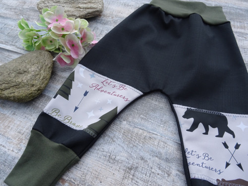 BAGGY SOFTSHELL letní* černý* tajga — foto 4
