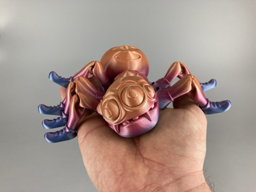Pavouk XL, flexi hračka, 3D tisk - Duhový — foto 4