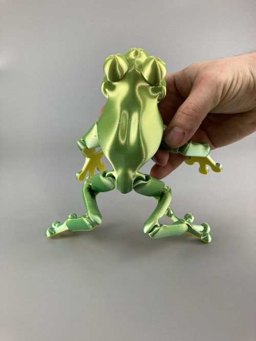 Žába flexi hračka - duhová, 3D tisk — foto 6