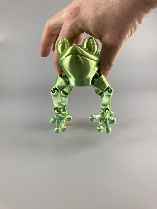Žába flexi hračka - duhová, 3D tisk — foto 5