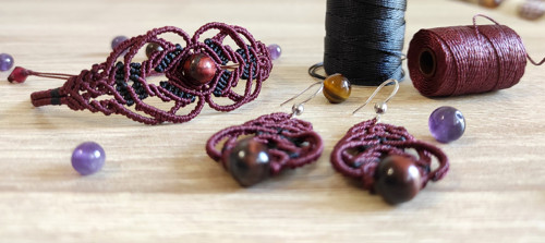 Sada - macramé náušnice a náramek *Roxana* — foto 4