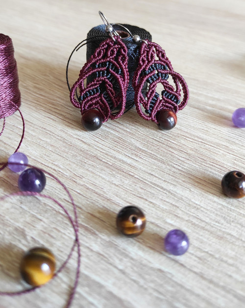 Sada - macramé náušnice a náramek *Roxana* — foto 6