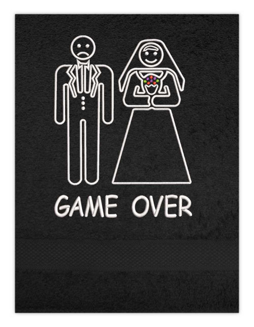 Osuška s výšivkou - GAME OVER — foto 4