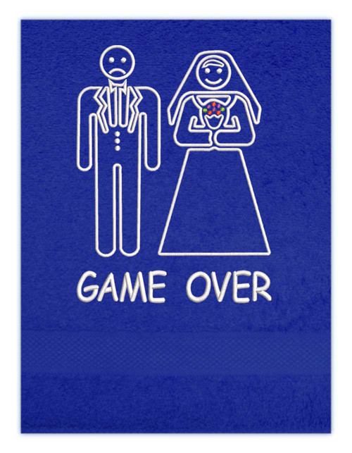 Osuška s výšivkou - GAME OVER — foto 3