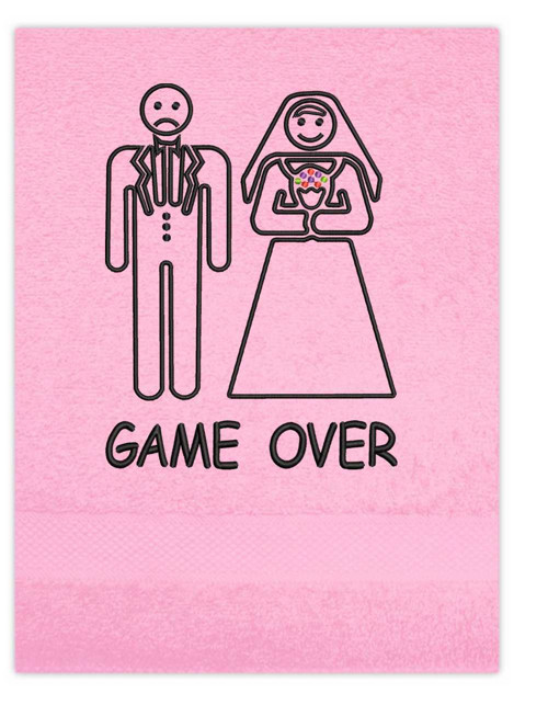 Osuška s výšivkou - GAME OVER — foto 2