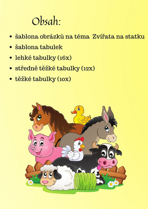 Zvířata na statku, prostorová orientace — foto 2