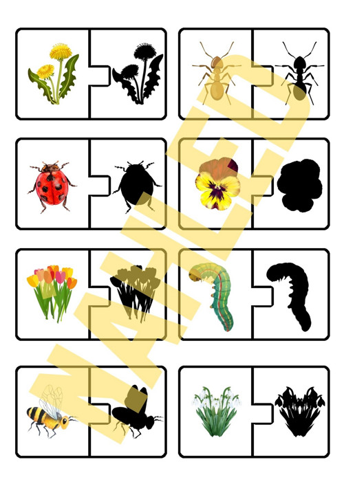 Na louce, stínové puzzle — foto 2