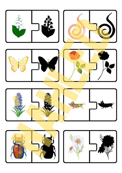 Na louce, stínové puzzle — foto 4