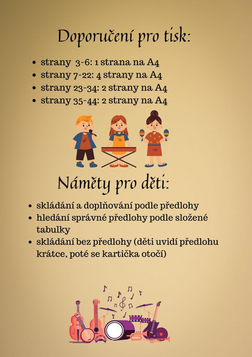 Hudební nástroje, prostorová orientace — foto 5