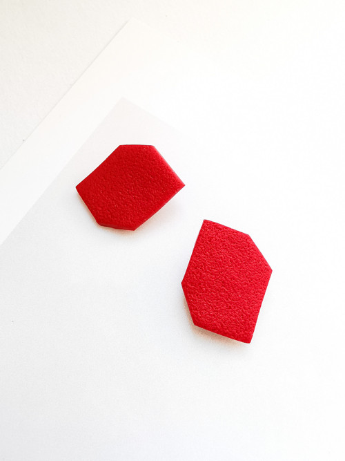 Náušnice Organic Red — foto 2