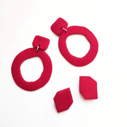 Náušnice Organic Red — foto 3