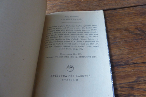 Vichrné návrší, Emily Brontëová, 1958 — foto 5