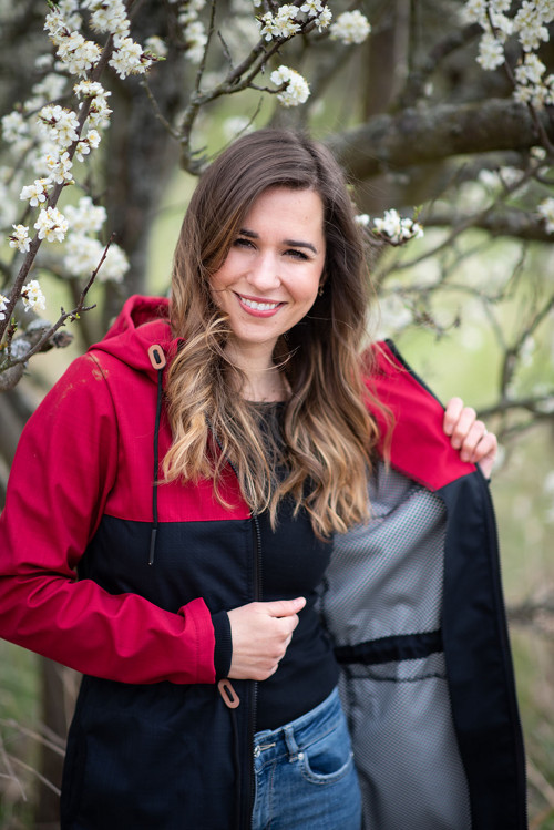 Parka KOMBI červená+černá JARNÍ — foto 2