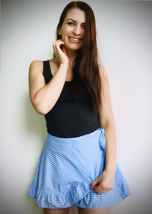 Pásikavé sukňo-kraťasy — foto 3