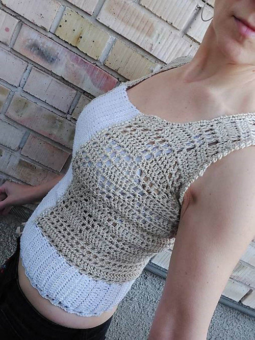 Béžový letný top — foto 2