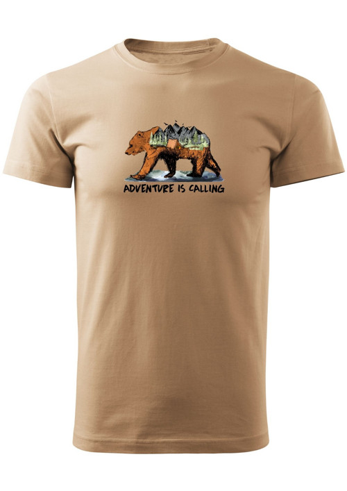 Pánské tričko "Adventure is calling & Bear" — foto 2