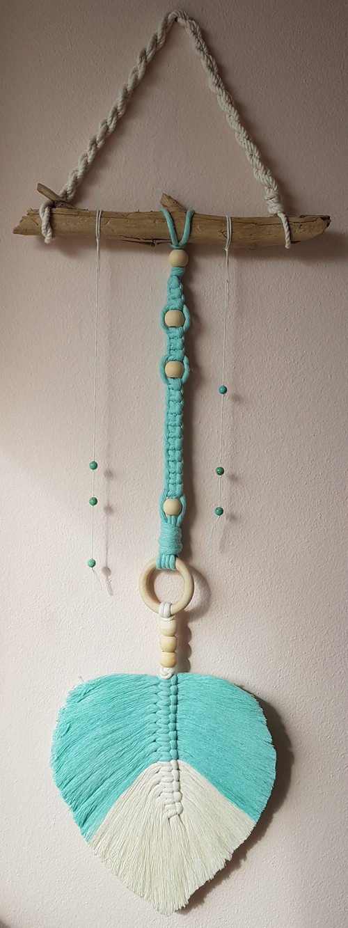 MACRAME DLOUHÉ S JASPISEM pro meditaci, relaxaci — foto 5