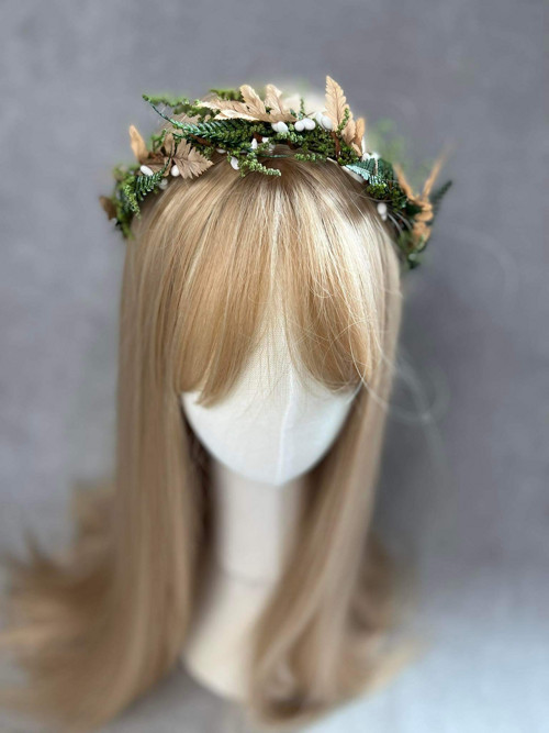 Kvetinová čelenka "cesta lesem" — foto 2