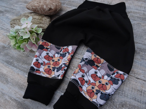 BAGGY SOFTSHELL letní* černý* mopslíci — foto 4