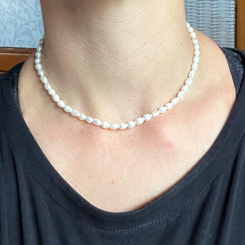 Jemný náhrdelník sladkovodní perly — foto 3