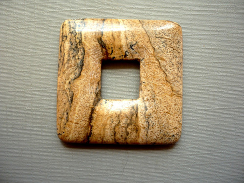 Donut 3,5 cm - jaspis obrázkový, č.3s — foto 2
