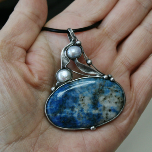 Nebe plné hvězd (lapis lazuli TOP kvality) — foto 5