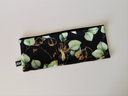 Úpletová čelenka eucalyptus čierna — foto 2