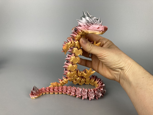 Růžičkový drak - 48cm, 3D tisk — foto 3