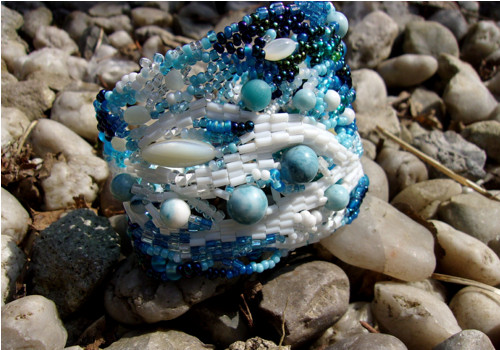 Náramek Píseň moře - Larimar — foto 6